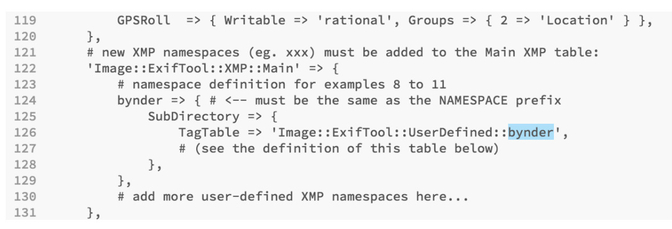 Embedded metadata 12