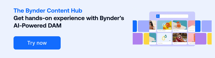 The bynder content hub cta