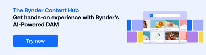 The bynder content hub cta