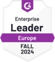 Badge G2 Enterprise Leader Europe Fall 2024