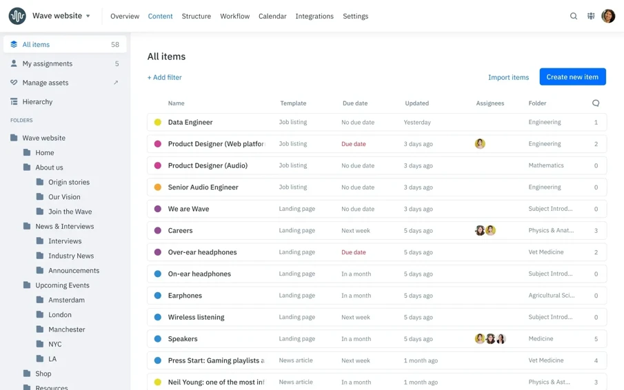 Bynder Content 2024 Februari Content Workflow Screenshot