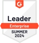 Badge G2 Leader Enterprise Summer 2024