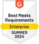 Badge G2 Best Meets Requirements Enterprise Summer 2024